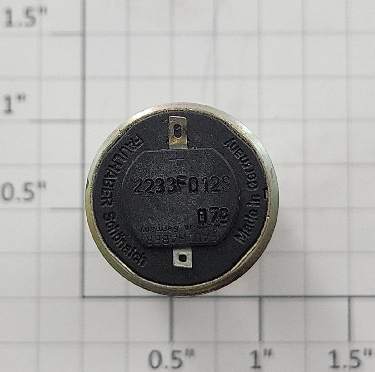 Faulhaber 2233F012S 12-Volt DC Can Motor with Pinion Gear