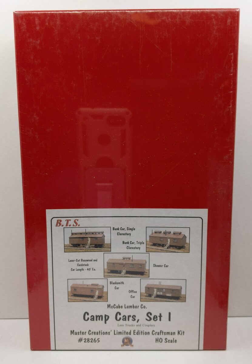 BTS 28265 HO Scale McCabe Lumber Co. Limited Edition Camp Cars