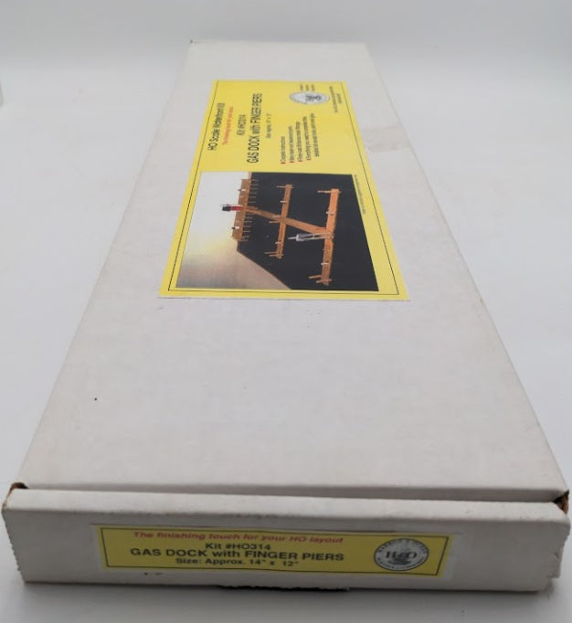 Harbor & Ocean HO314 HO Gas Dock With Finger Piers Laser Cut Kit