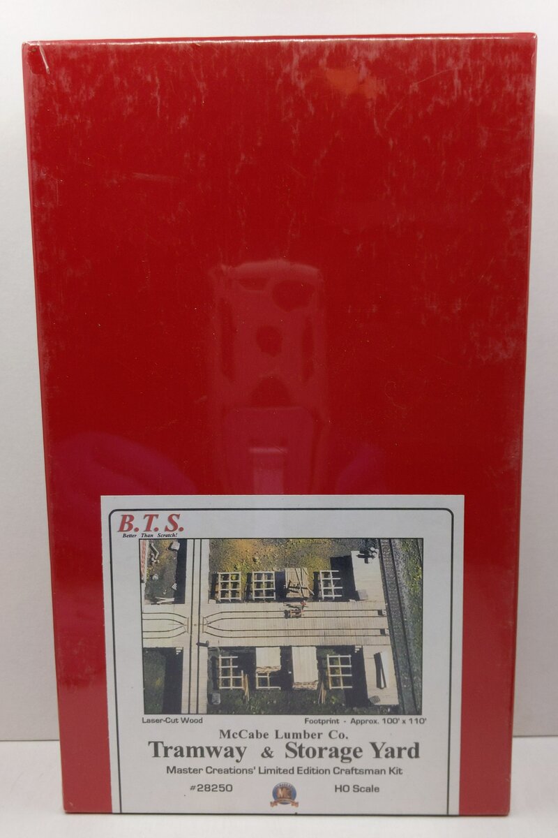 BTS 28250 HO Scale McCabe Lumber Co. Tramway & Storage Yard Laser-Cut Model Kit