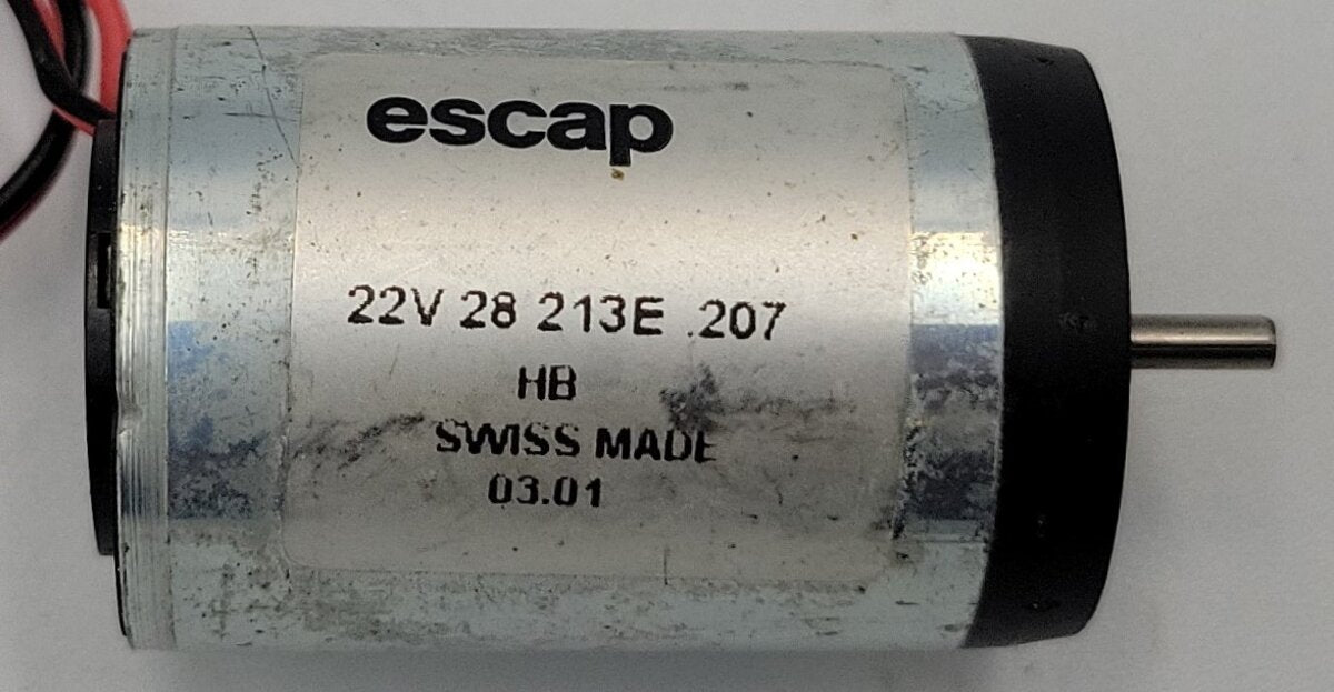 Escap 22V28213E207 12 Volt Brushed DC Can Motor with Wires
