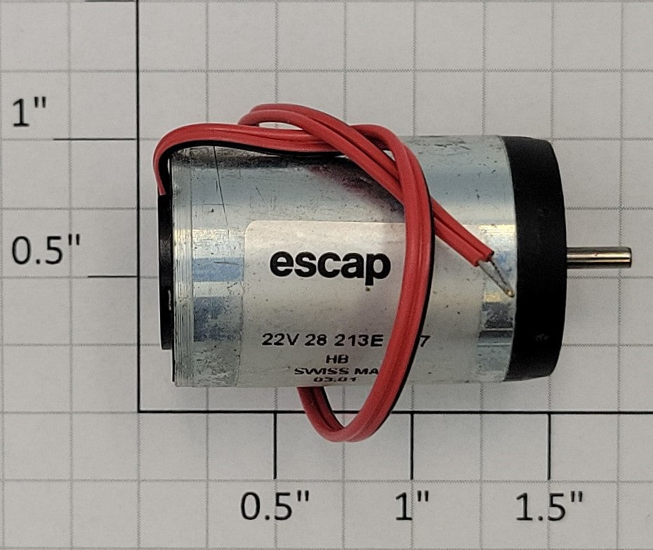 Escap 22V28213E207 12 Volt Brushed DC Can Motor with Wires