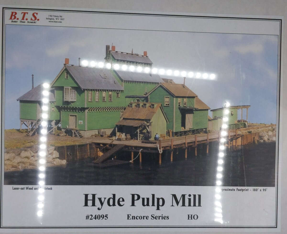 BTS 24095 HO Scale Hyde Pulp Mill Laser-Cut Model Building Kit