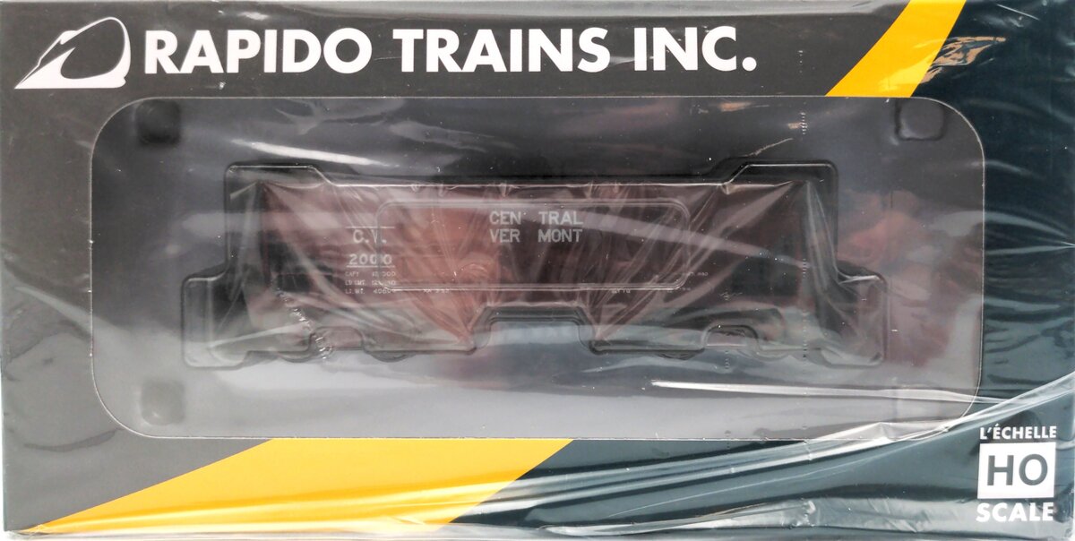 Rapido Trains 148016A HO Central Vermont GLa 2-Bay Hopper #20010