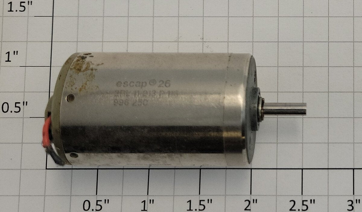 Escap 26 2RL 11 213 P 116 12 Volt DC Can Motor with Wire