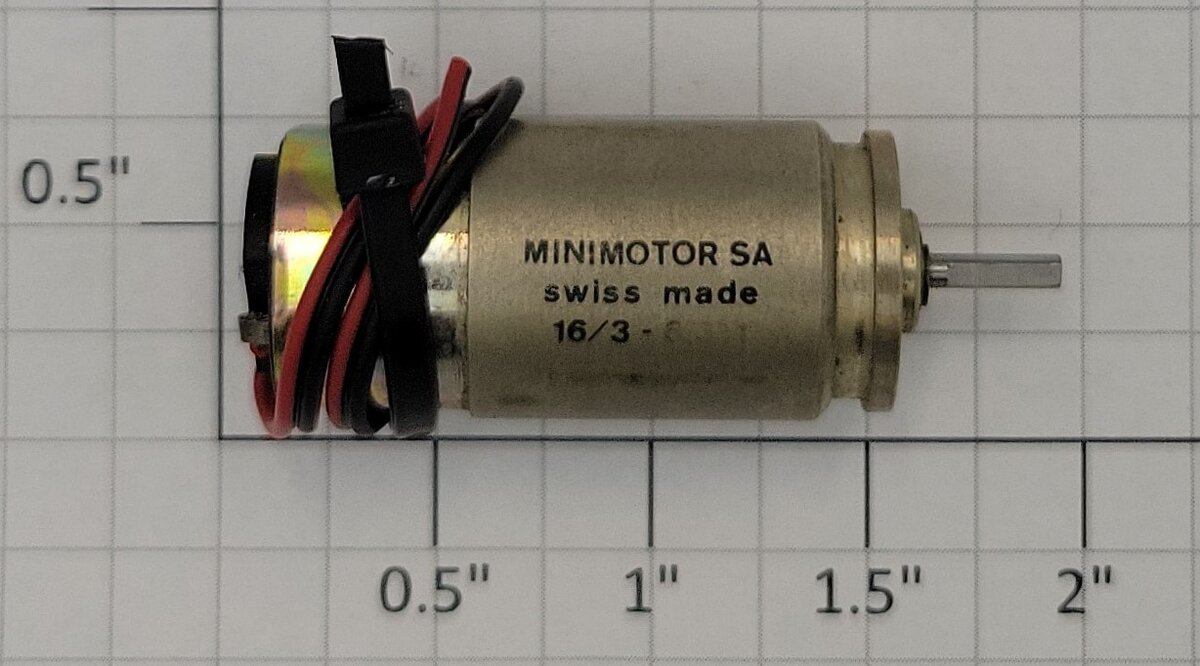 Faulhaber 1624E006S 6-Volt DC Can Motor with Gearbox and Wire