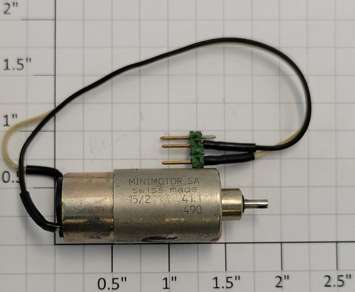 Faulhaber 1524E009S 9-Volt DC Can Motor w/ Gearbox, Wire & Split Shaft