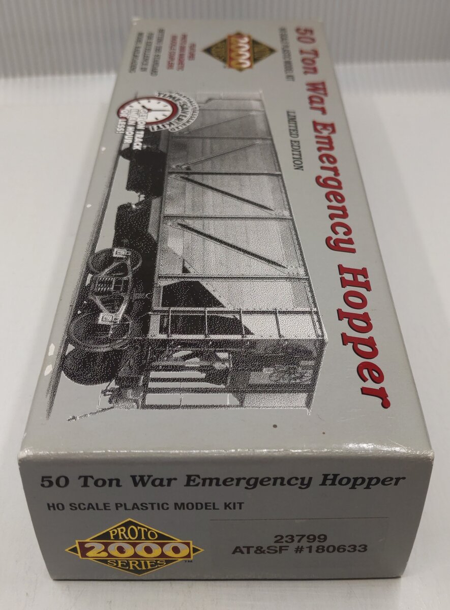Proto 2000 23799 HO Atchison, Topeka and Santa Fe 50 Ton War Hopper-Steel Sides