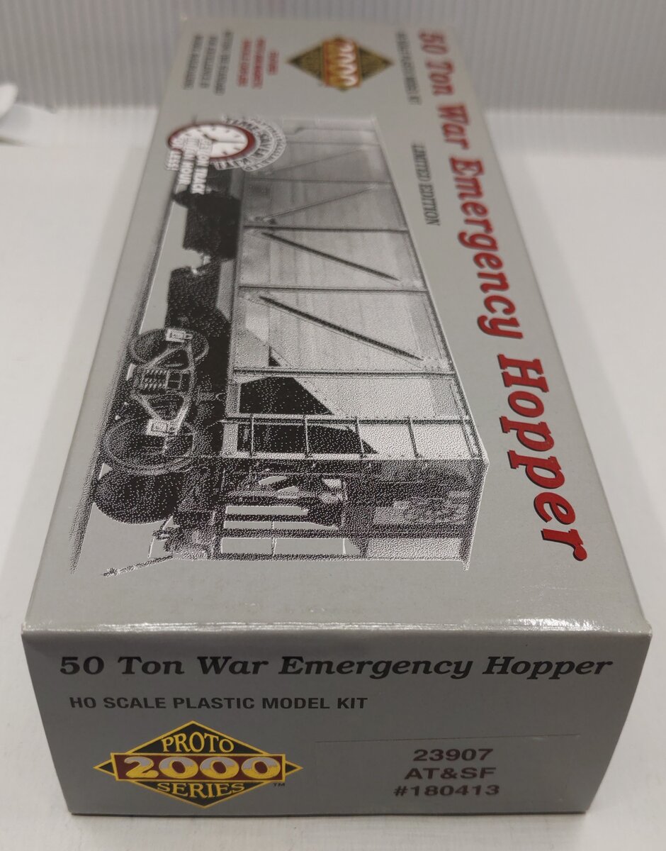 Proto 2000 23907 HO Atchison, Topeka and Santa Fe 50 Ton War Hopper-Steel Sides