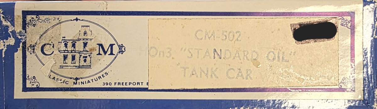 Classic Miniatures CM-502 HOn3 Standard Oil Tank Car Kit