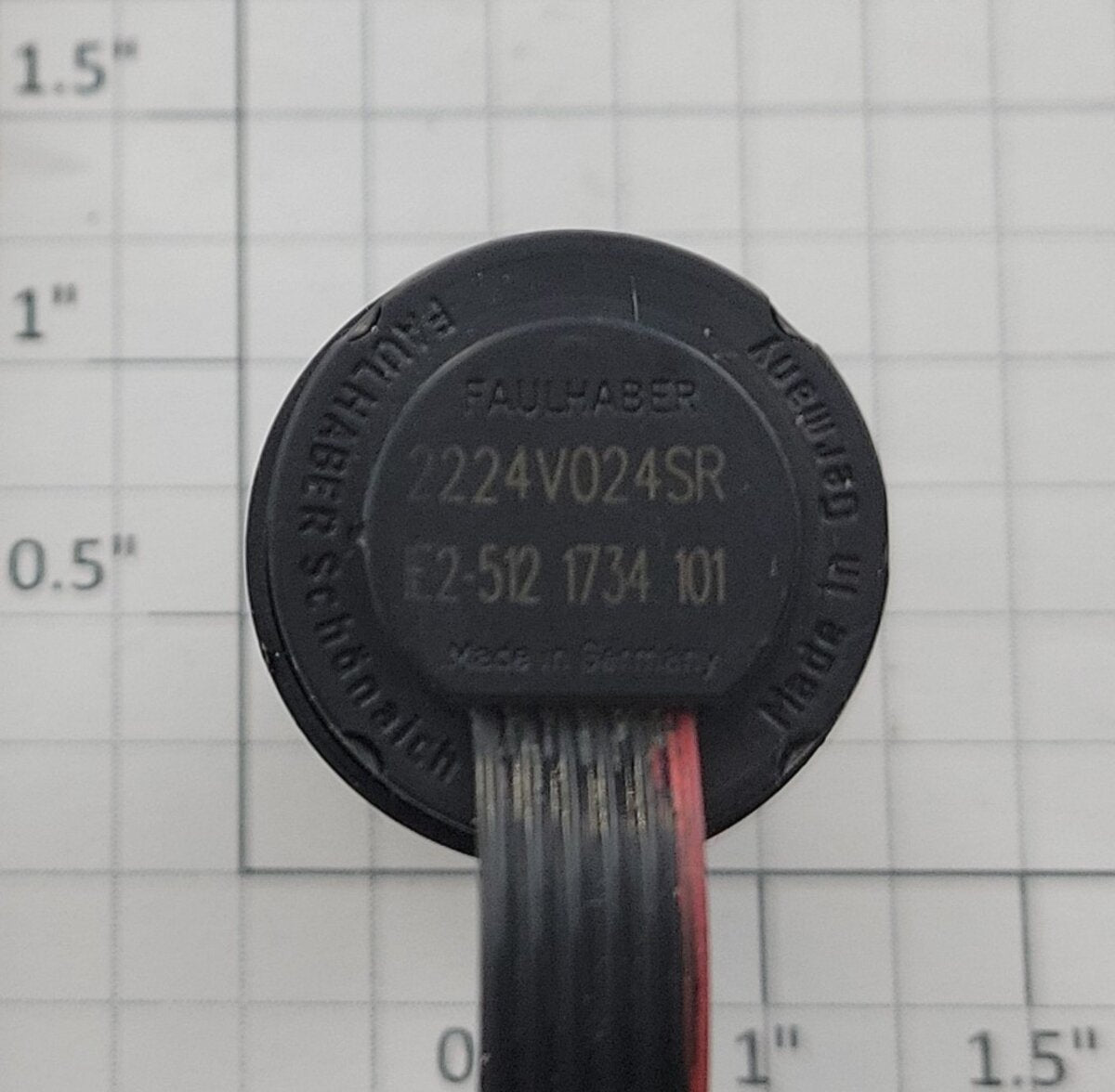 Faulhaber 2224V024SR 20-Volt DC Can Micromotor with Gearbox and Cable