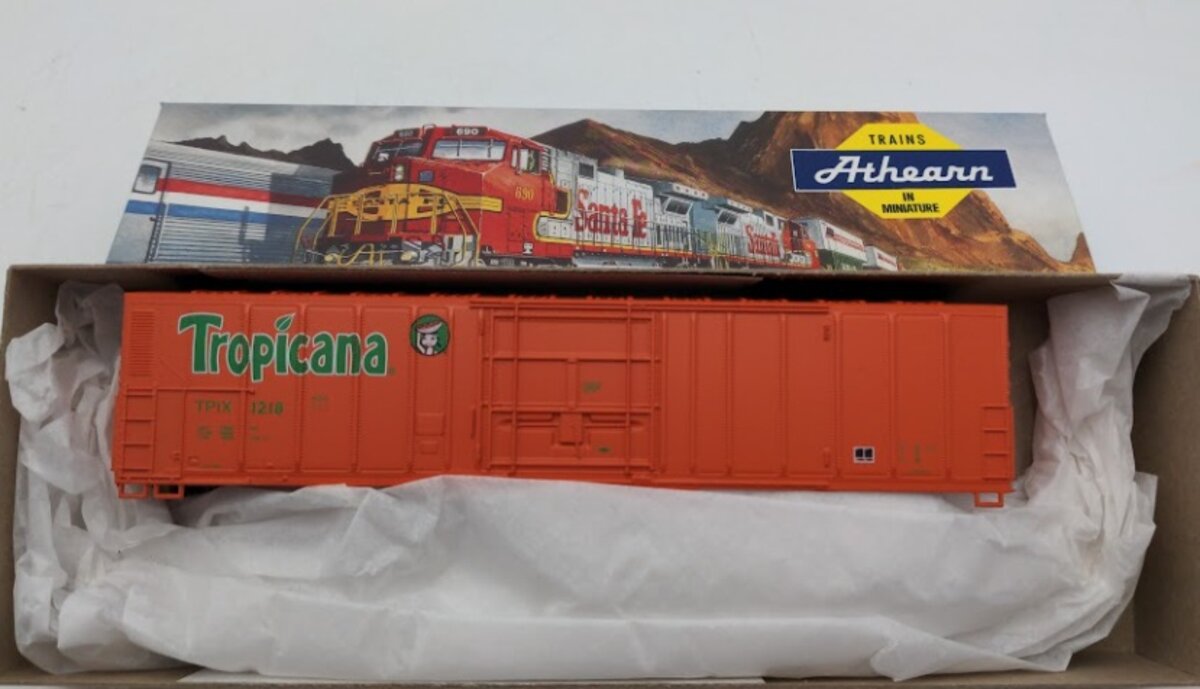 Athearn 2905F HO Scale Tropicana 57' Mechanical Reefer # 1218 Kit