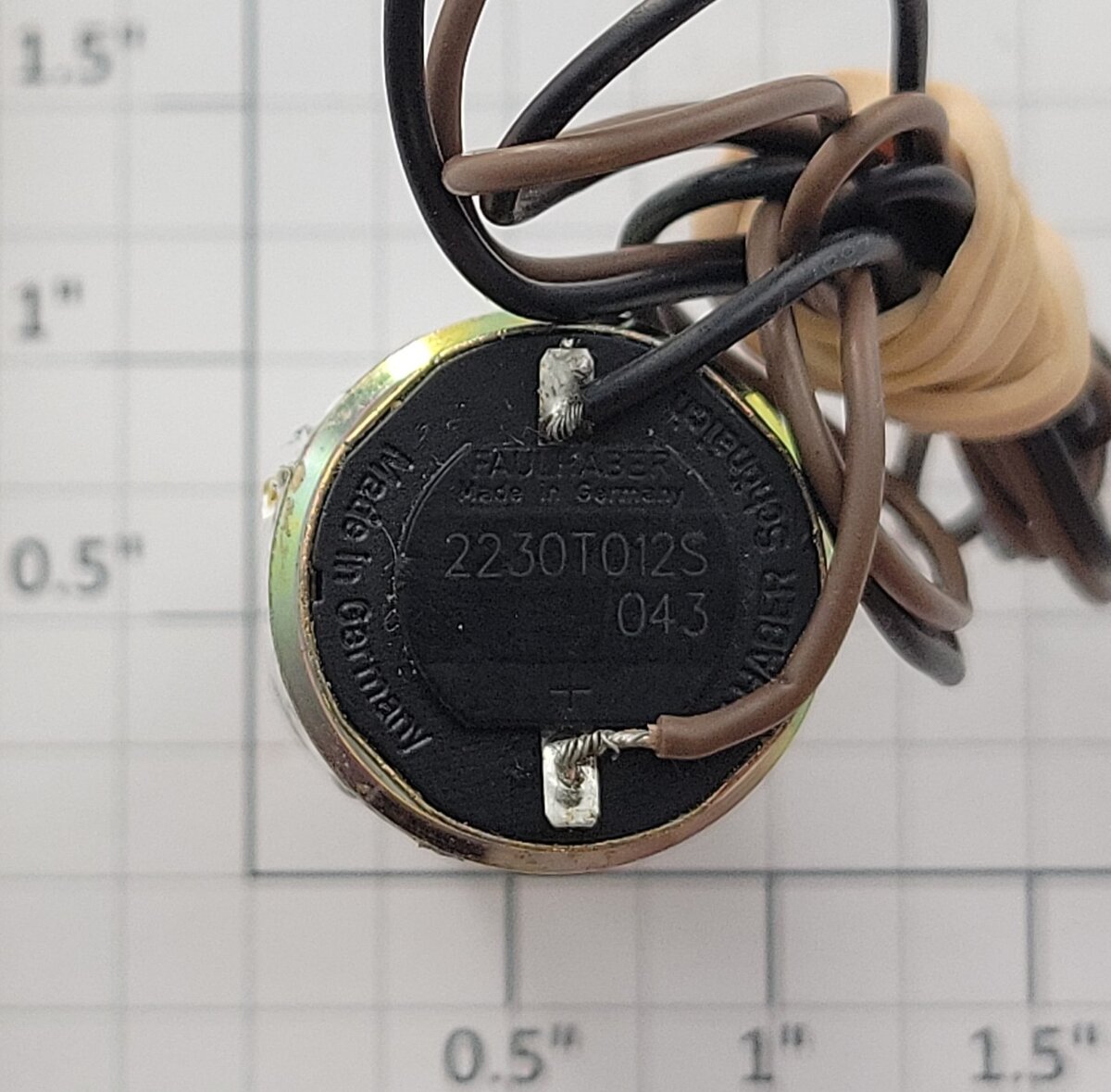 Faulhaber 2230B012S 12-Volt DC Can Motor Wired