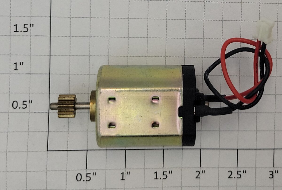 Acme 7052600 12 Volt DC Can Motor with 7.5mm Gear and Wire