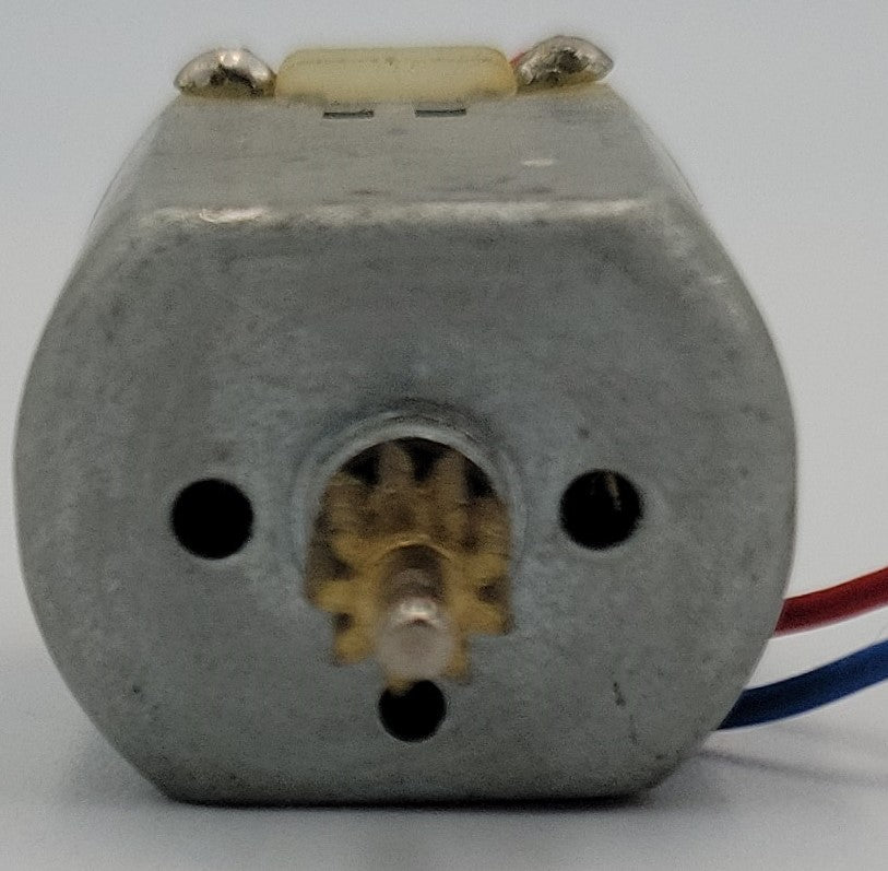 Mabuchi FK-281 12 Volt DC Flattop Can Motor with Gear and Wire