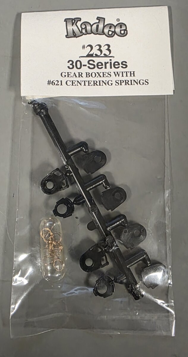 Kadee 233 HO 30-Series Gear Boxes with #621 Centering Springs