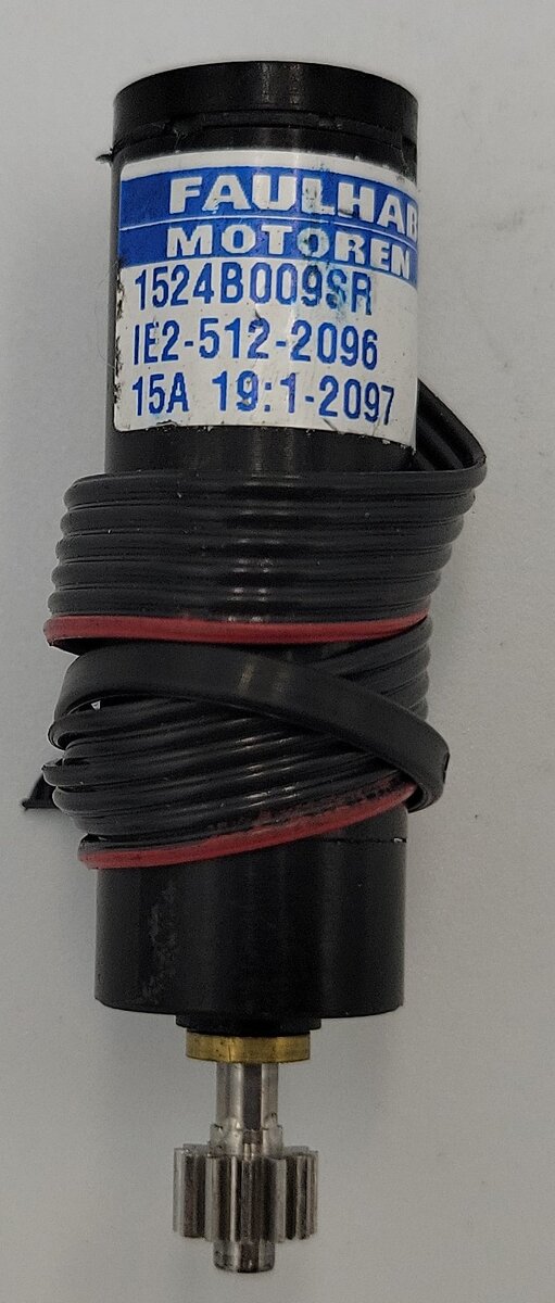 Faulhaber 1524B009SR 9-Volt DC Can Motor with Gearbox, 7mm Gear and Wire