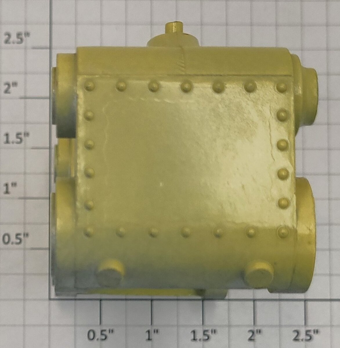 MTH TP-SL00103 Canary Yellow Steam Chest - Fits 384, 390, 1390E, 2390E, 1384