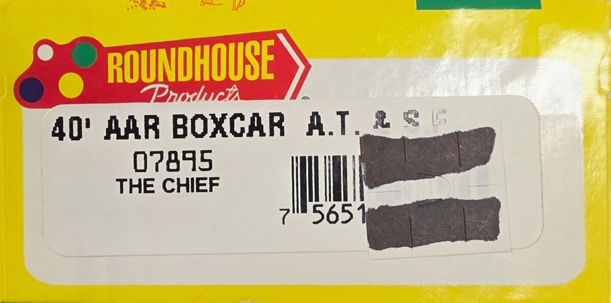 Roundhouse 07895 HO The Chief 40' AAR Boxcar Model Kit