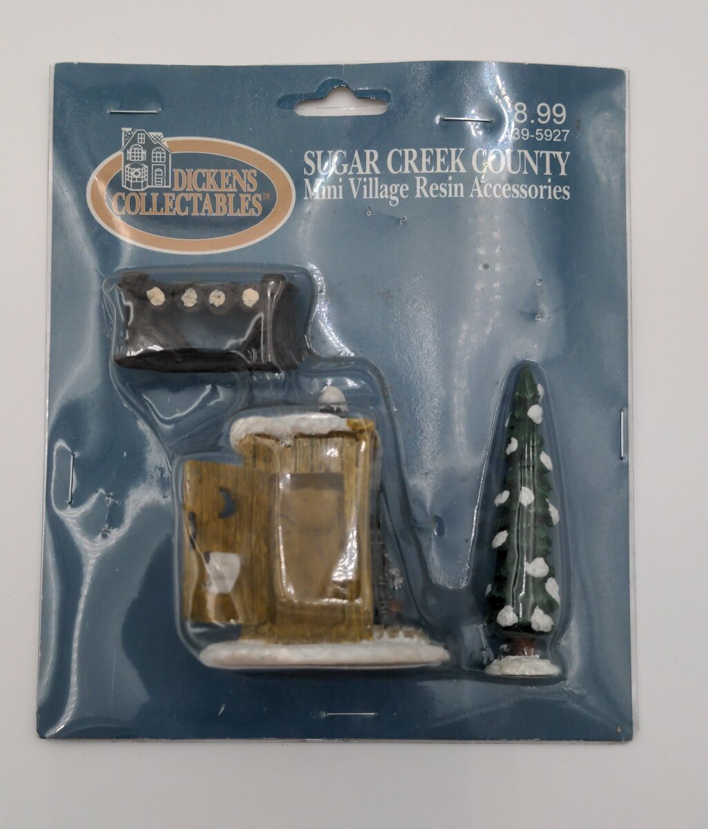 Dickens Collectables 439-5927 Sugar Creek County Mini Village Resin Pieces