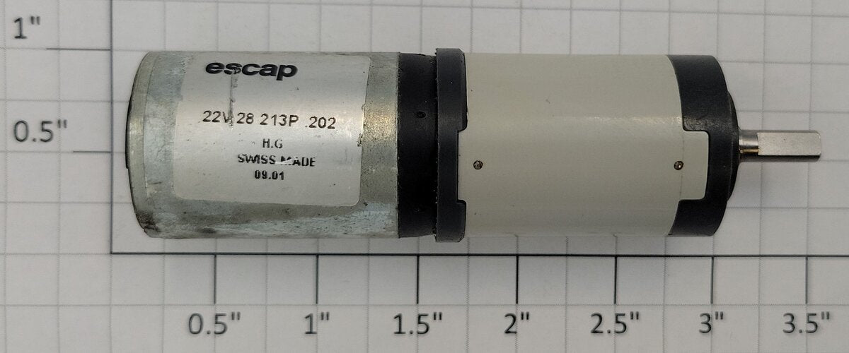 Escap 22V28213P202 12 Volt DC Can Motor with Gear Reducer