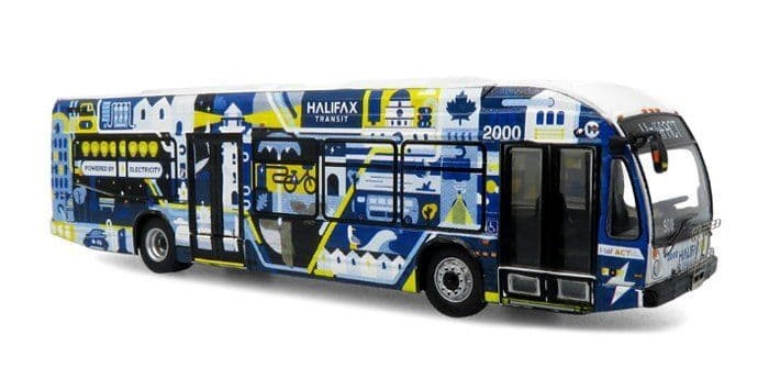 Iconic Replicas 87-0564 1:87 Halifax Transit Nova Bus LFSe Electric Transit Bus