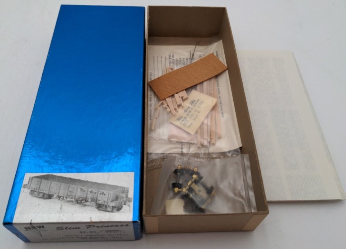 Balboa 06299 HOn3 Scale Denver & Rio Grande Western Gondola Slim Princess Kit
