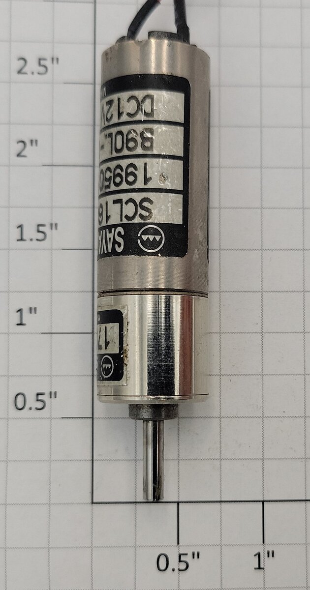 Sayama SCL 16G-3502-FT2 12 Volt DC Can Motor with Gearhead