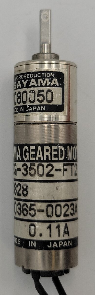 Sayama SCL 16G-3502-FT2 12 Volt DC Can Motor with Gearhead