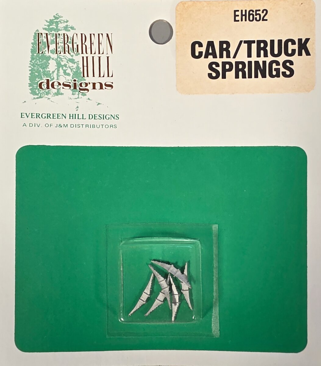 Evergreen Hill 652 HO Car/Truck Springs (Pack of 6)