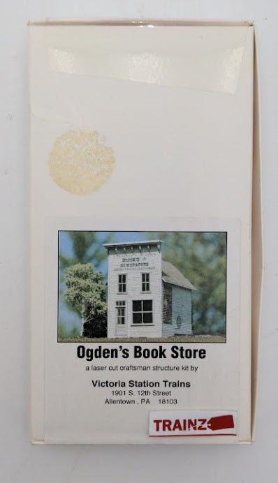 BEST 3995 HO Scale Ogden's Book Store Craftsman Wooden Building Kit