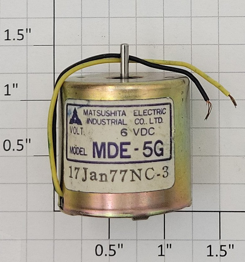 Matsushita MDE-5G 6-Volt DC Can Motor with Wire