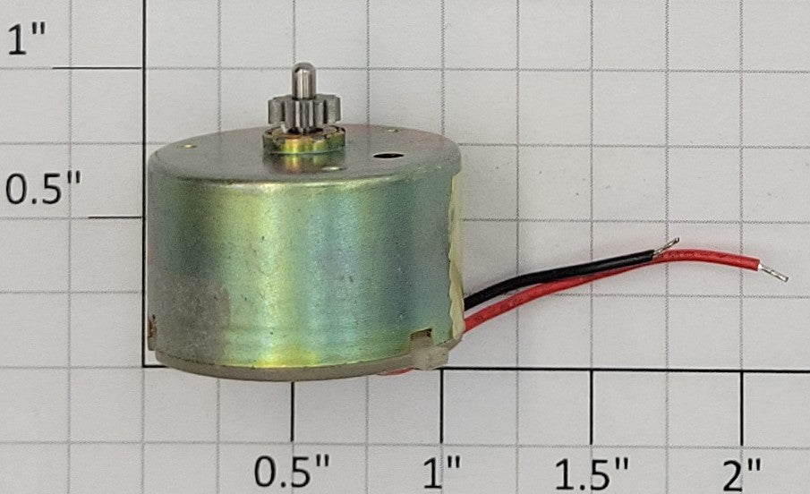 Acme 1030-11 12-Volt DC Can Motor with Pinion Gear and Wire