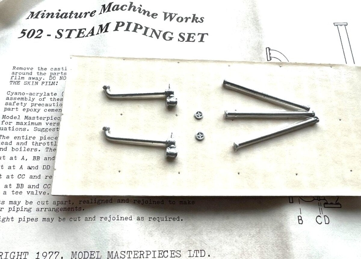 Model Masterpieces 502 Vintage Machinery Steam Piping Set