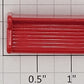 Plasticville PV-71 Flyerville Red Plastic Bench