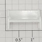 Plasticville PV-72 Flyerville White Plastic Bench