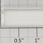 Plasticville PV-72 Flyerville White Plastic Bench