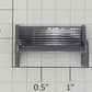 Plasticville PV-73 Flyerville Dark Gray Plastic Bench