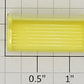 Plasticville PV-74 Flyerville Yellow Plastic Bench