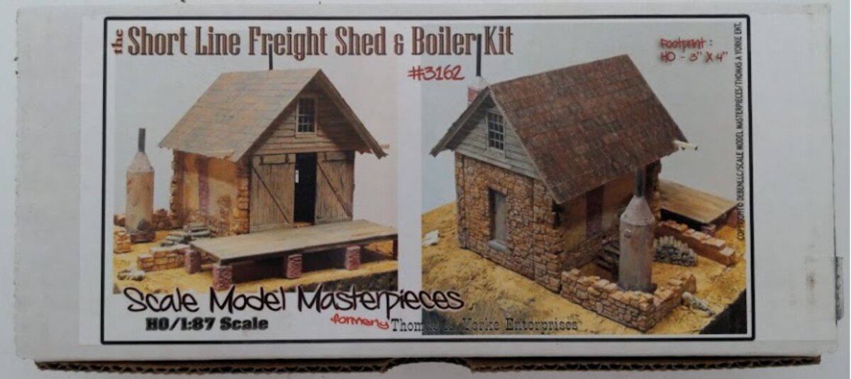 Thomas A Yorke Ent 3162 HO/HOn3 Scale The Short Line Freight Shed & Boiler Kit