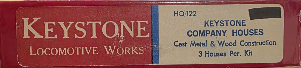 Keystone Locomotive HO-122 HO Scale Keystone Company Houses Buillding Kit