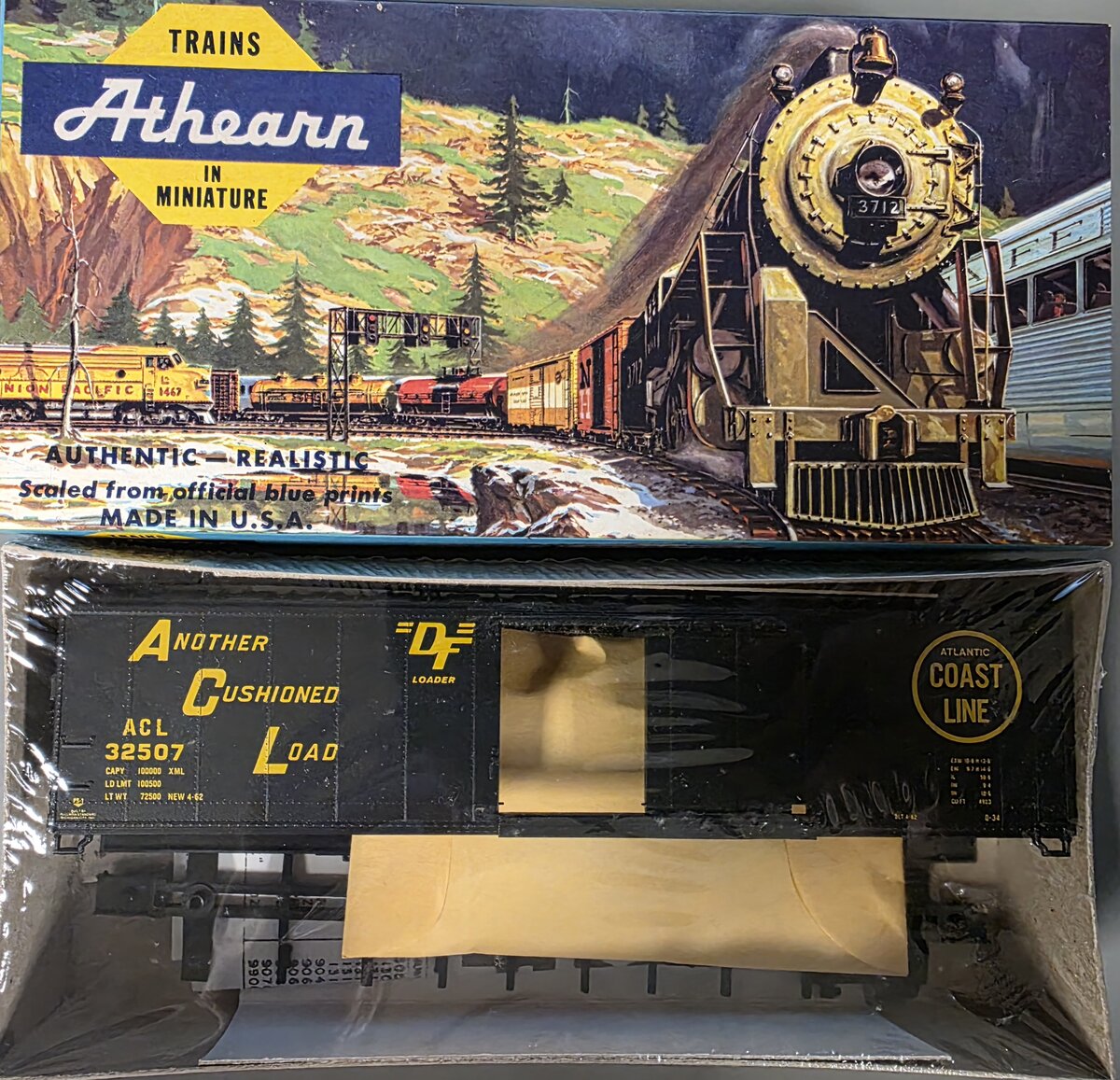 Athearn 2340 HO Bev-Bel Atlantic Coast Line Another Cushion Load 50' Boxcar Kit