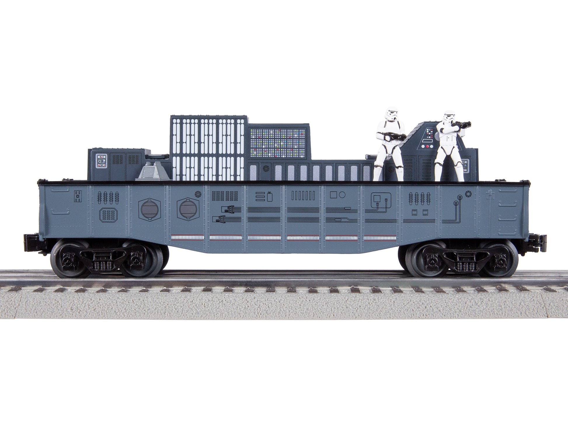 Lionel 2528320 O Star Wars Empire Chasing Stormtroopers Gondola