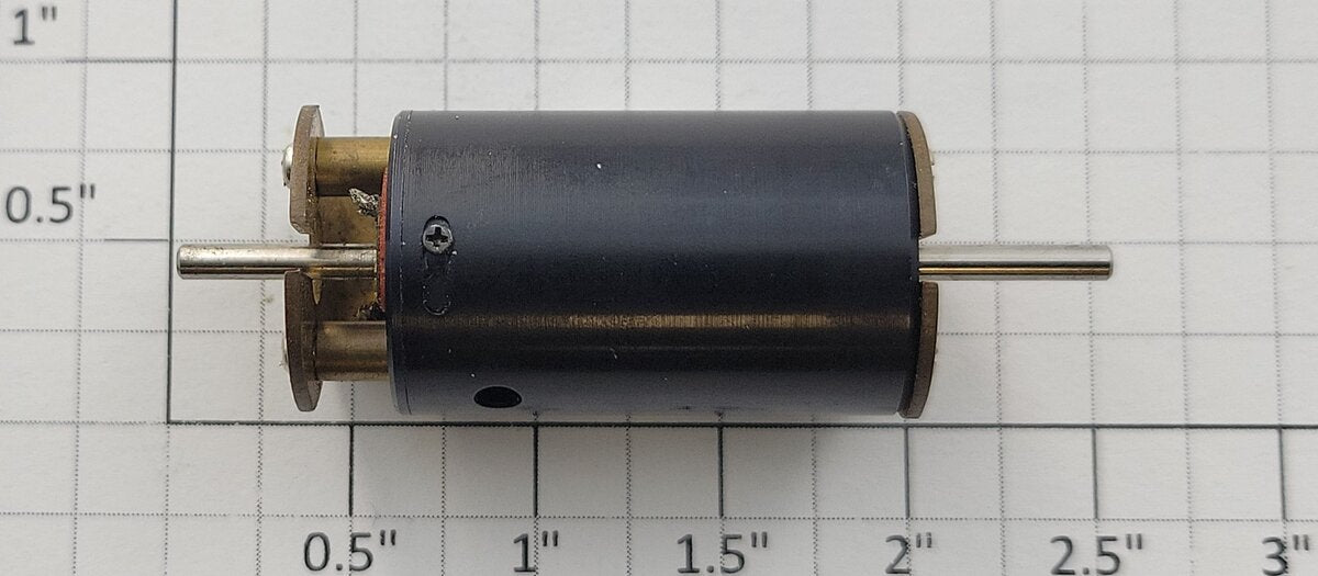 Mashima M-20-33DB 12-Volt DC Dual Shaft Can Motor with Mounting Bracket