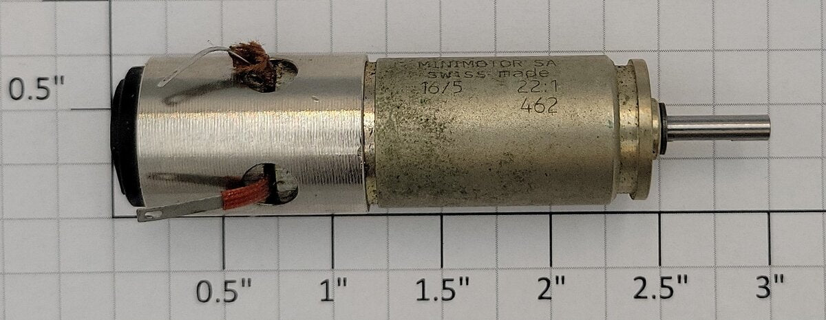 Faulhaber 18411E012S 12 Volt DC Can Minimotor with Gearbox