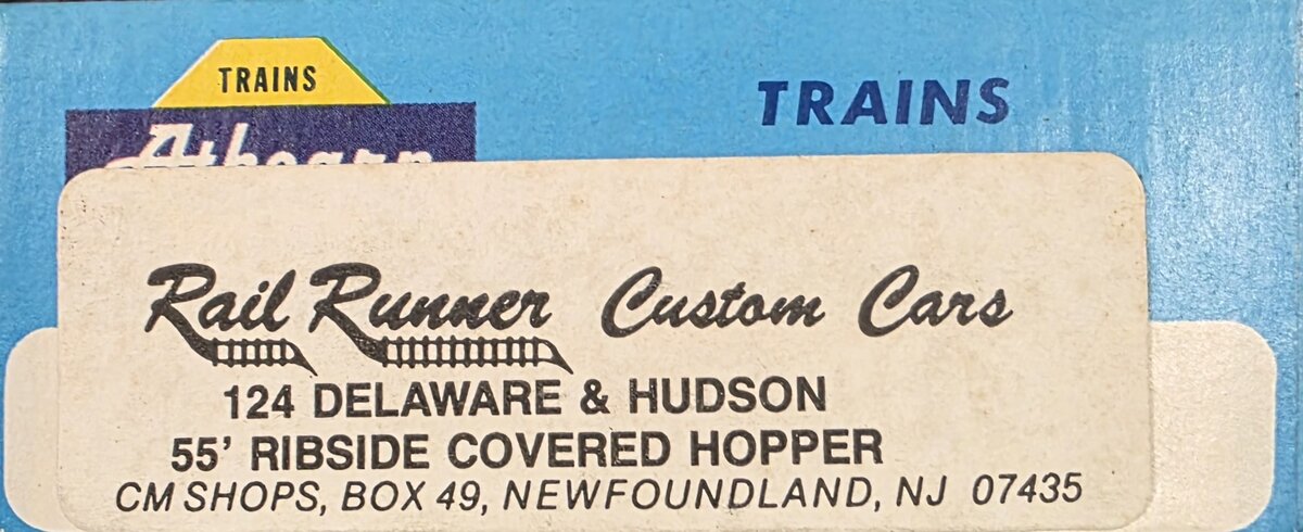 Athearn 124 Delaware & Hudson 55' Ribside Covered Hopper Building Kit