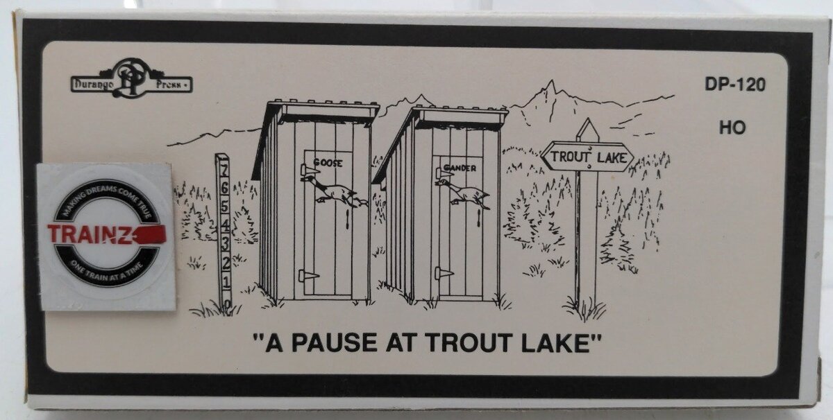 Durango Press DP-120 HO Scale "A Pause At Trout Lake" Wood & Plastic Kit