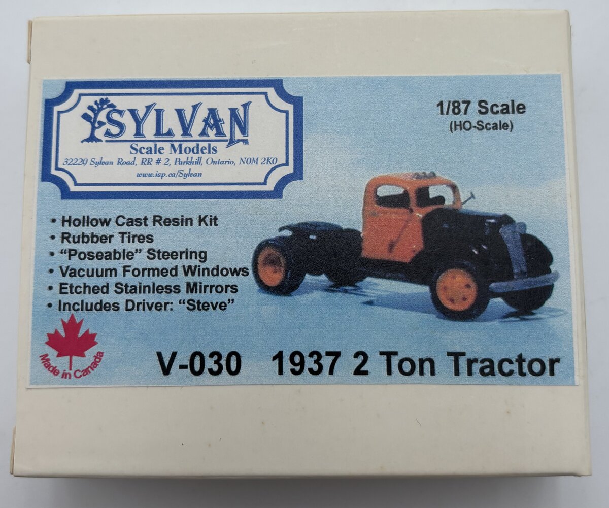 Sylvan Scale Models V-030 HO 1937 2 Ton Tractor