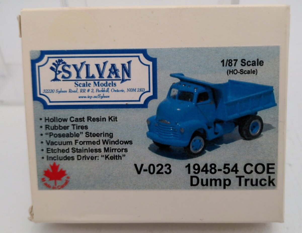 Sylvan Scale Models V-023 HO Scale Cab Over Engine Dump Truck Cast Resin Kit