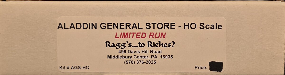 Raggs to Riches AGS-HO HO Aladdin General Store Building Kit